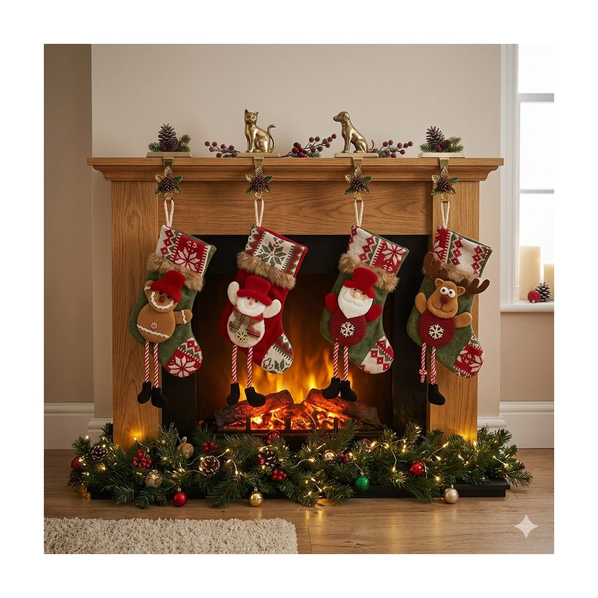 Colgantes navideños con piecesitos