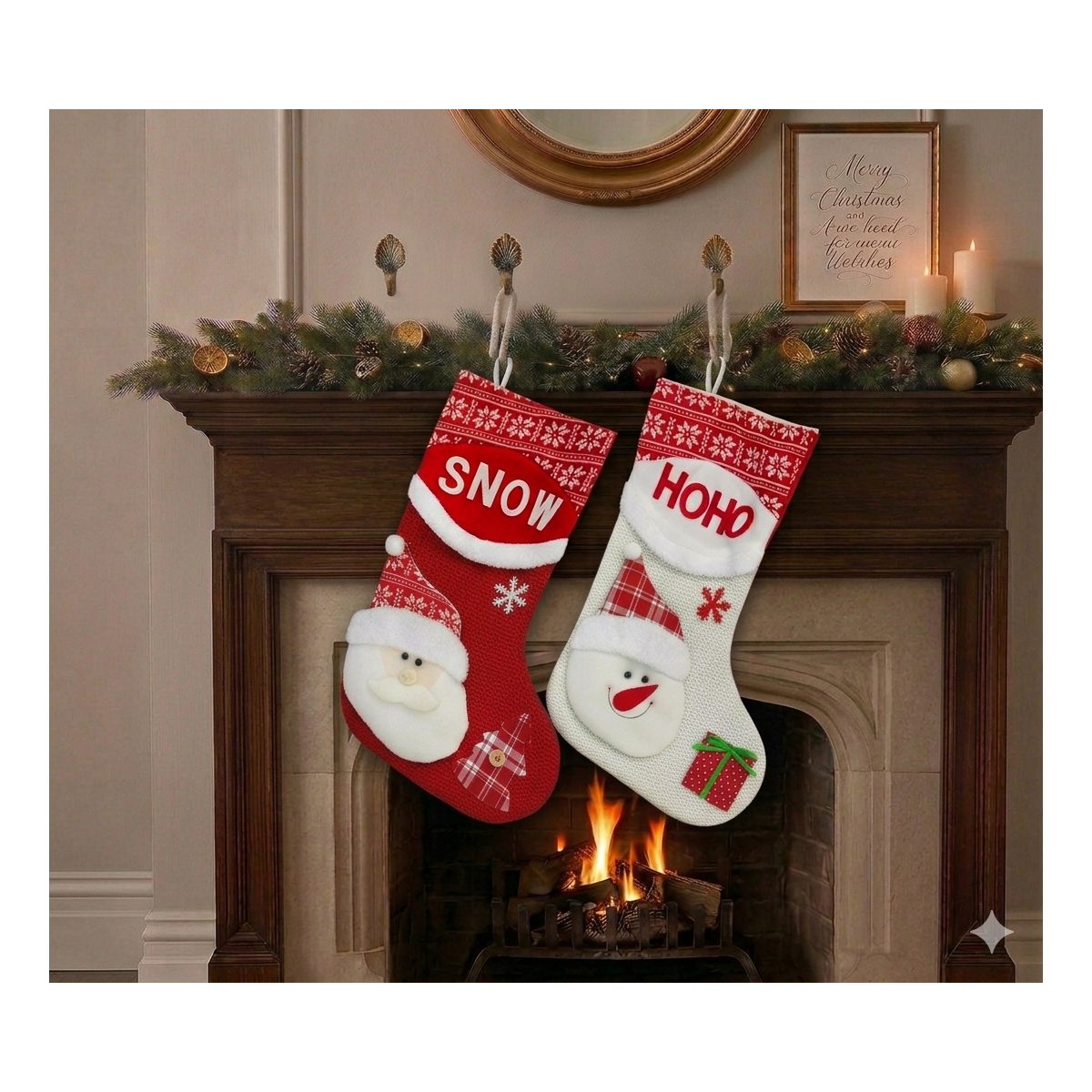 Botas santa claus  muñeco de nieve