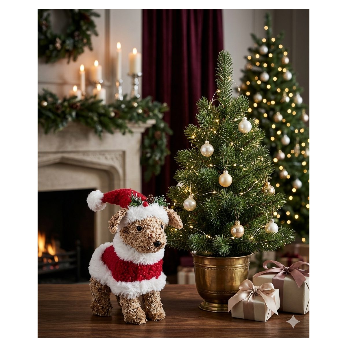 Perro navideño