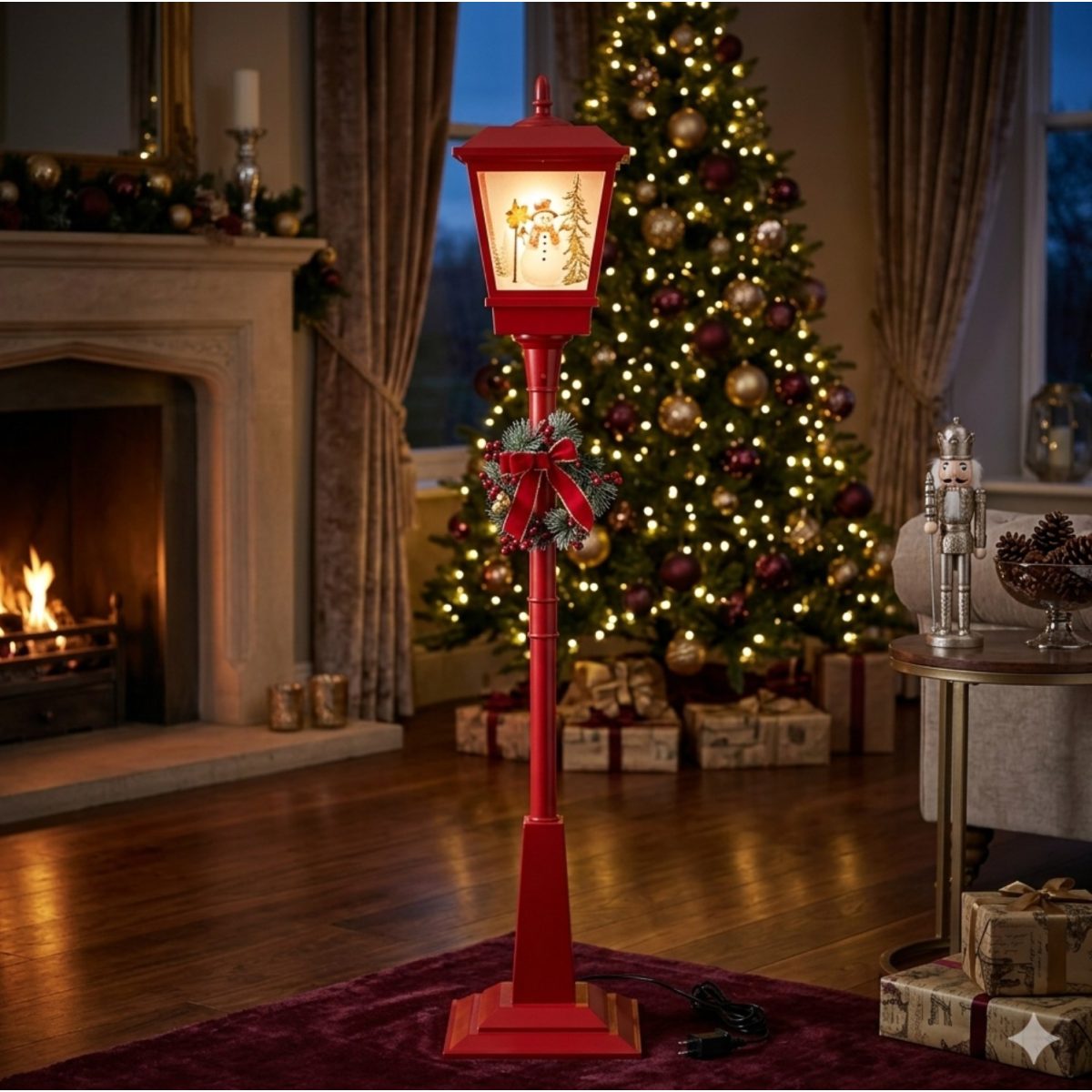 Lámpara poste Navideño