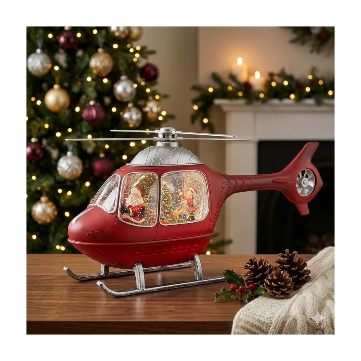 Helicóptero de Navidad