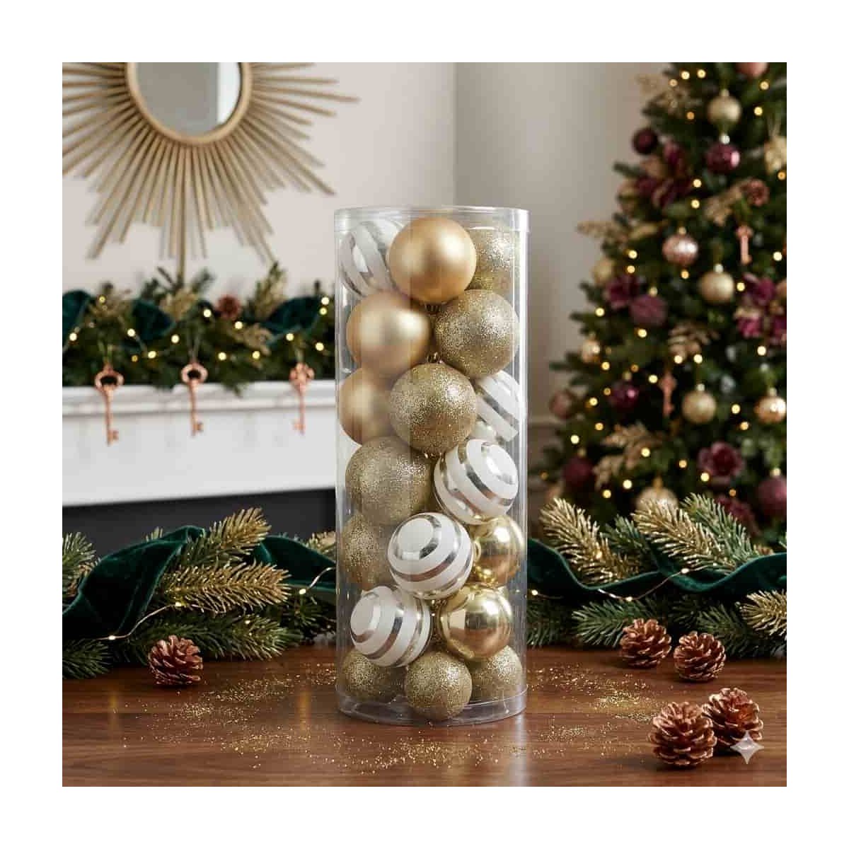Esferas Doradas Navideñas