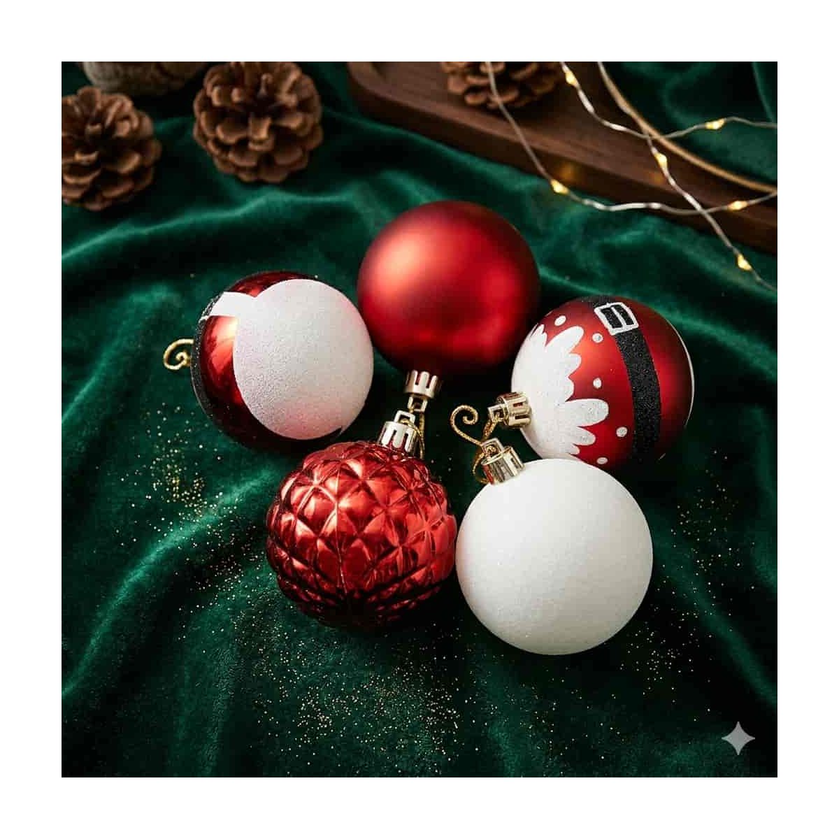 Esfera Rojo con Blanco
