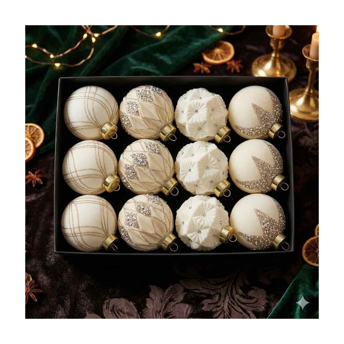 Esfera Blanca Navideña