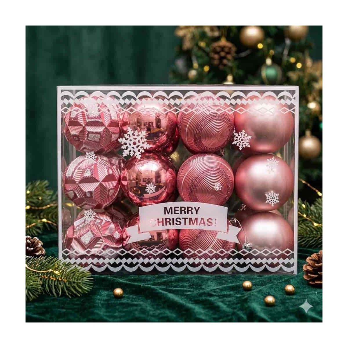 Esfera Navideñas Rosa