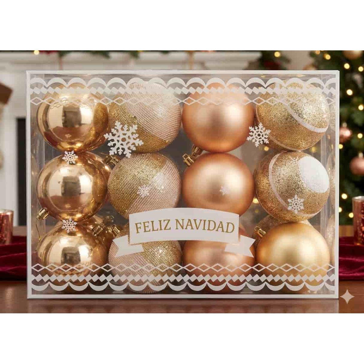 Esfera Navideño Dorado