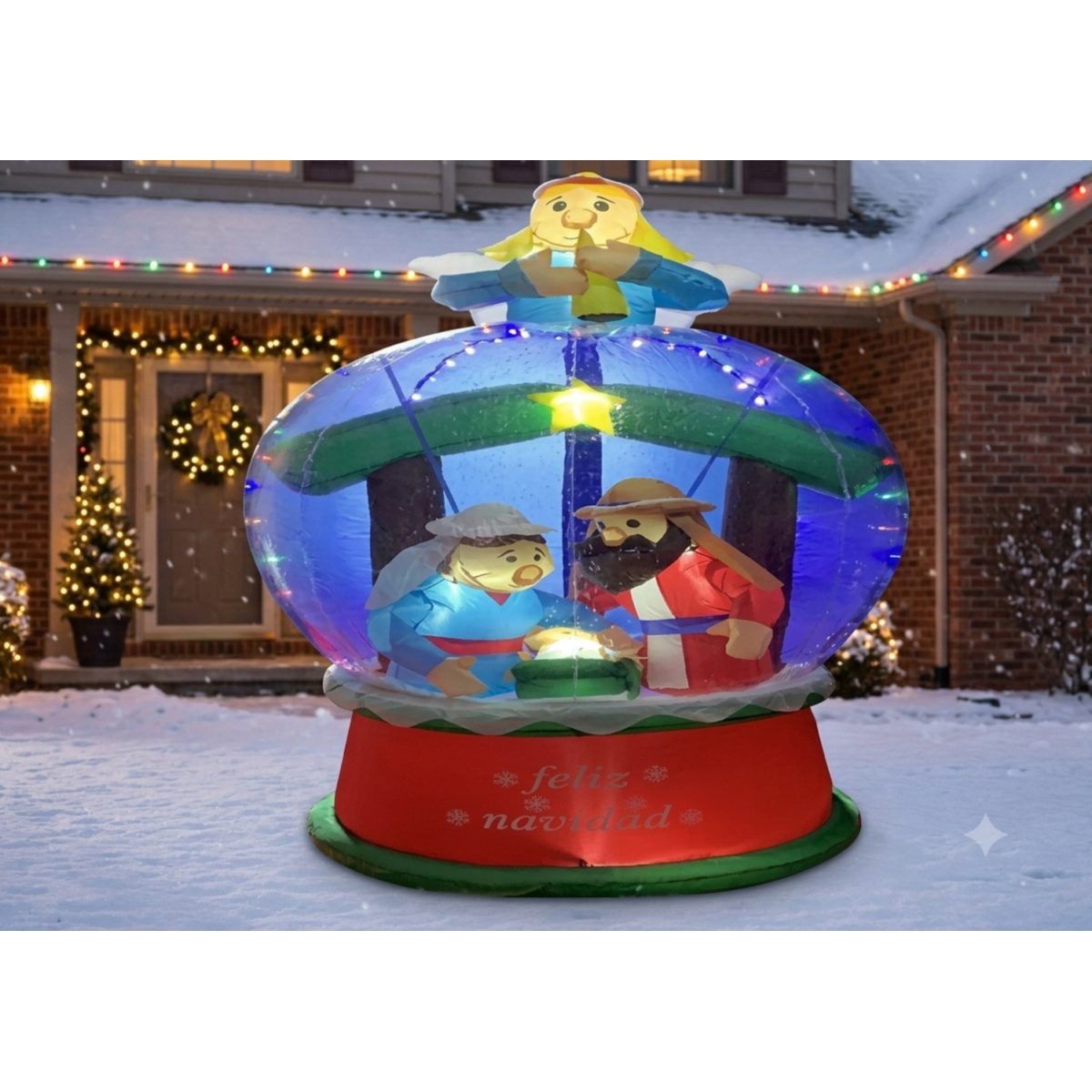 INFLABLE DE NAVIDAD ESFERA C/NACIMIENTO 180CM