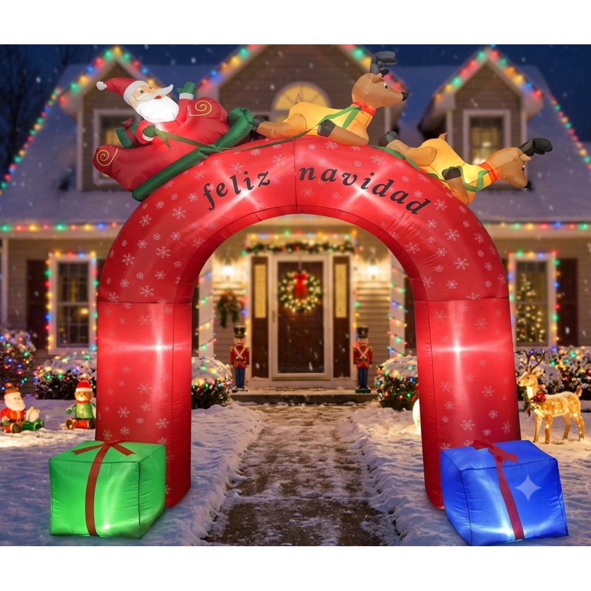 INFLABLE DE NAVIDAD ARCO C/TRINEO 270CM