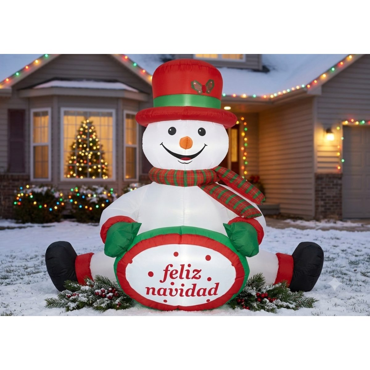 INFLABLE DE NAVIDAD MU?ECO DE NIEVE 120CM