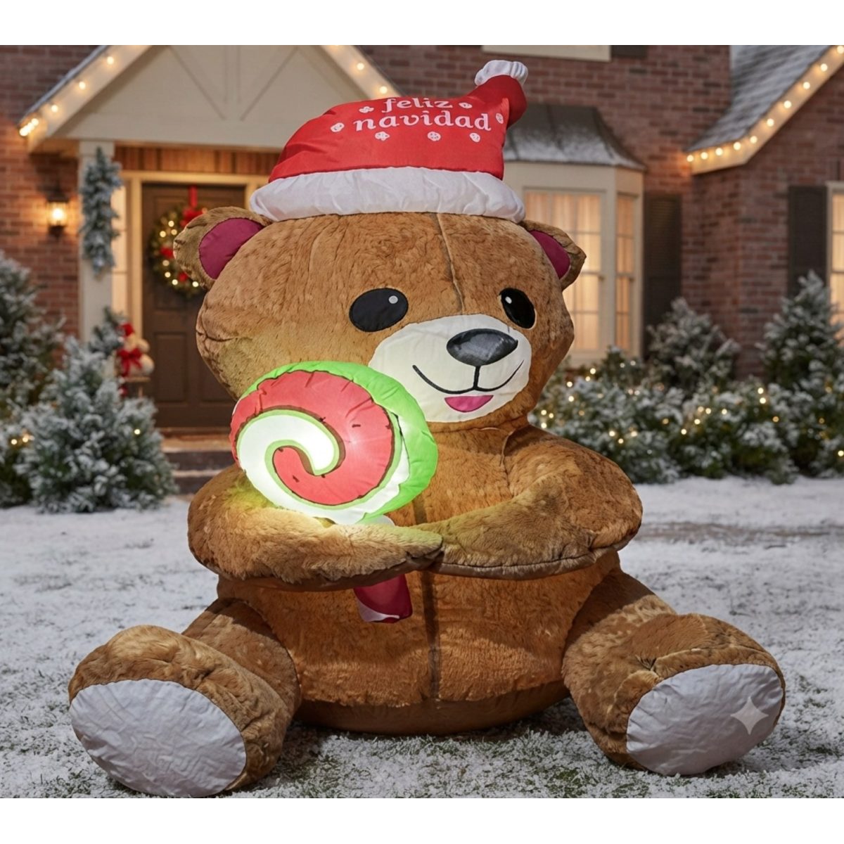 INFLABLE DE OSO CON CARAMELO 120CM