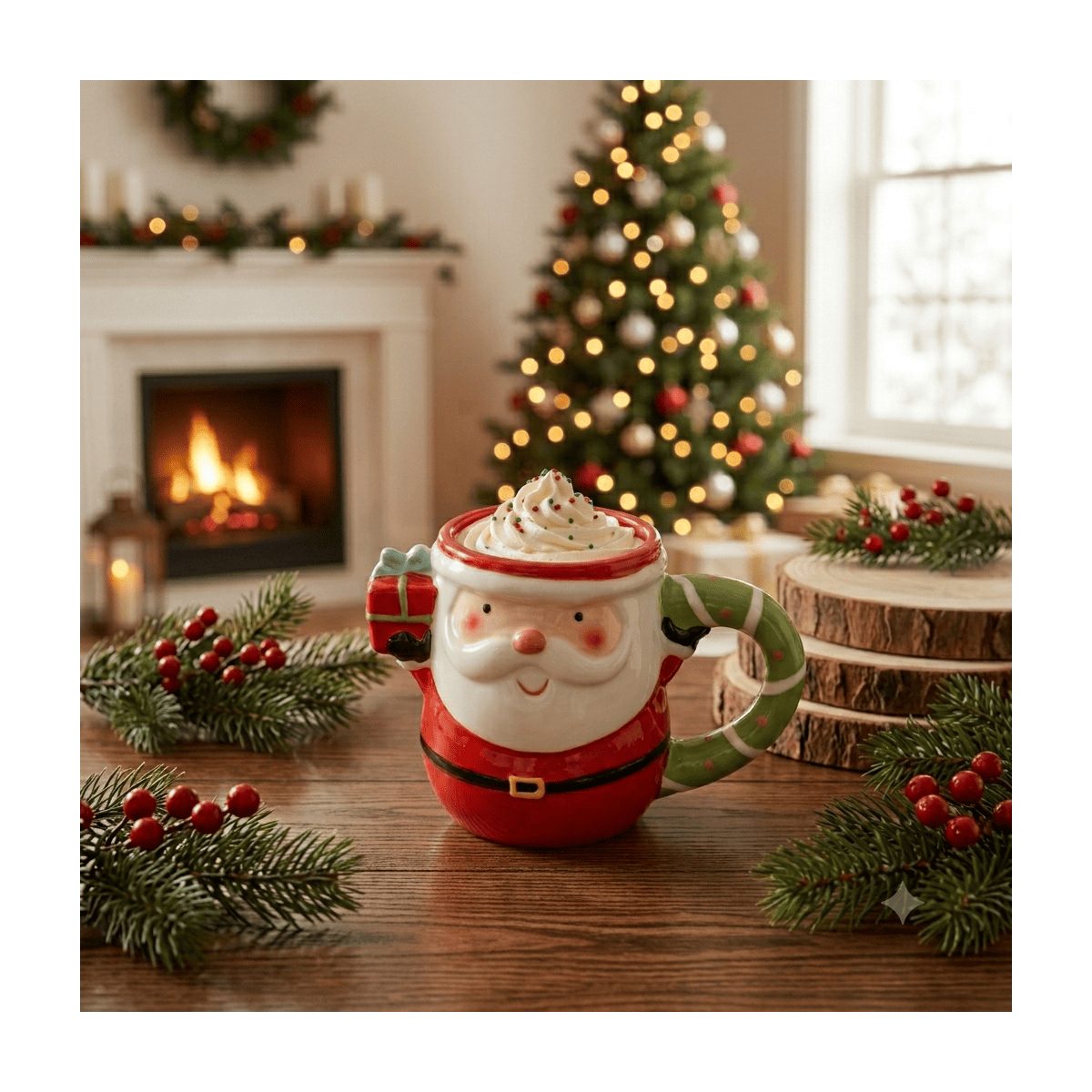 TAZA NAVIDAD SANTA