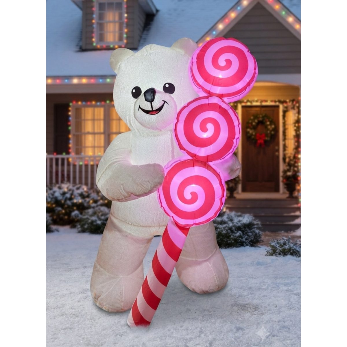 FIGURA DECORATIVA INFLABLE DE OSO 120CM