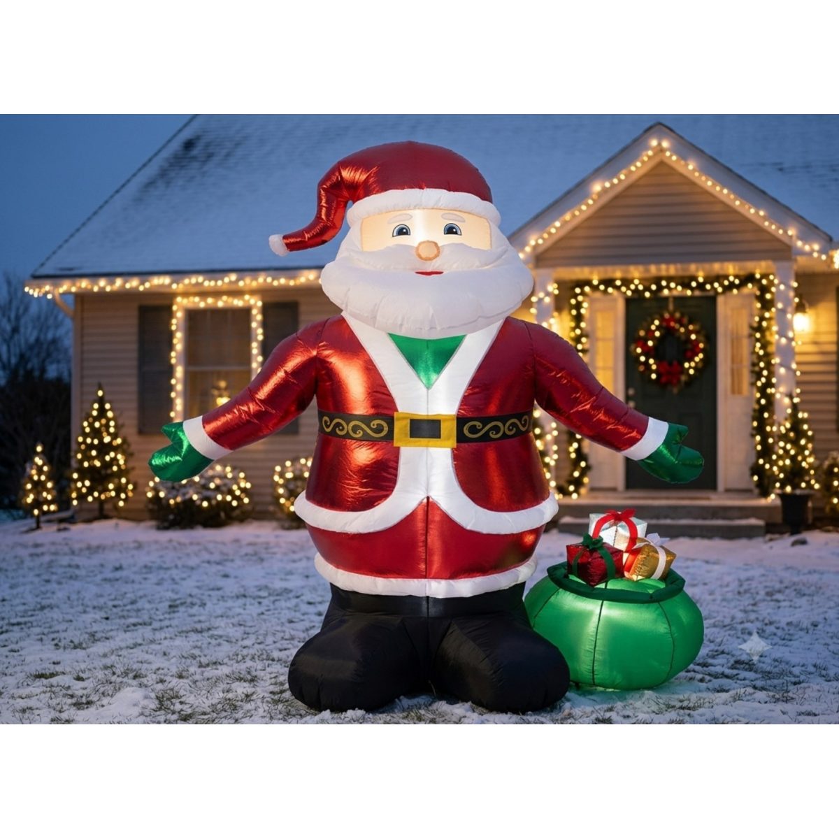 INFLABLE DE NAVIDAD SANTA TIPO SATIN 240CM
