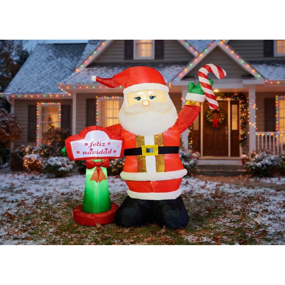 FIGURA DECORATIVA TIPO INFLABLE SANTA CLAUS 240CM