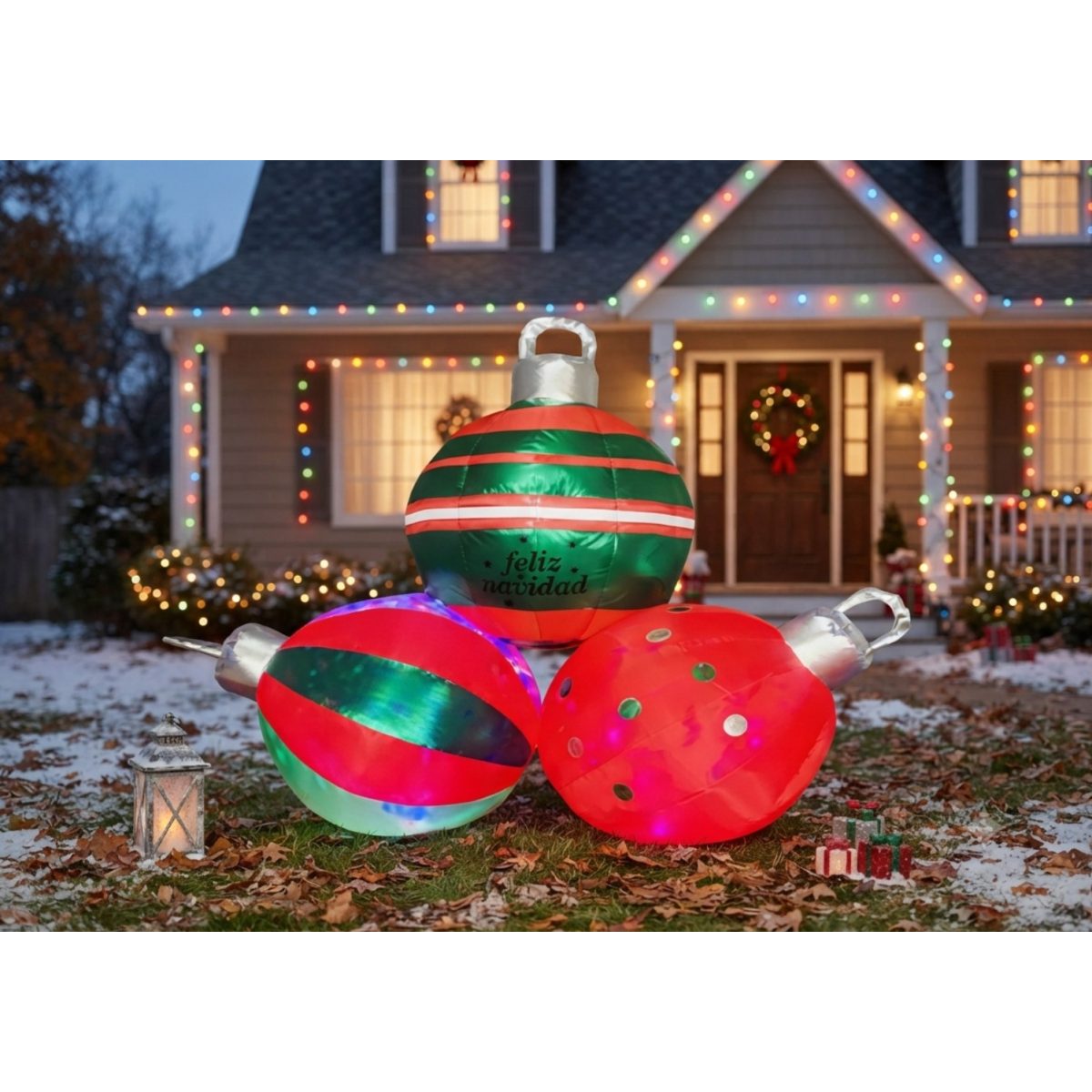 FIGURA DECORATIVA TIPO INFLABLE ESFERAS 180CM