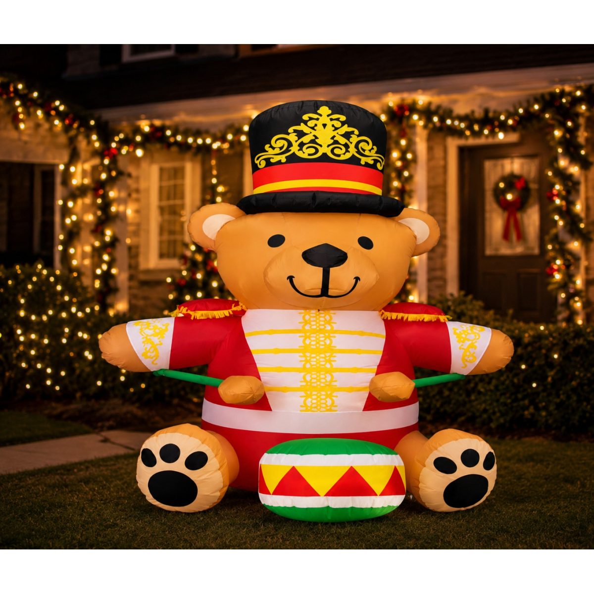 INFLABLE OSO TOCA EL TAMBOR 270CM
