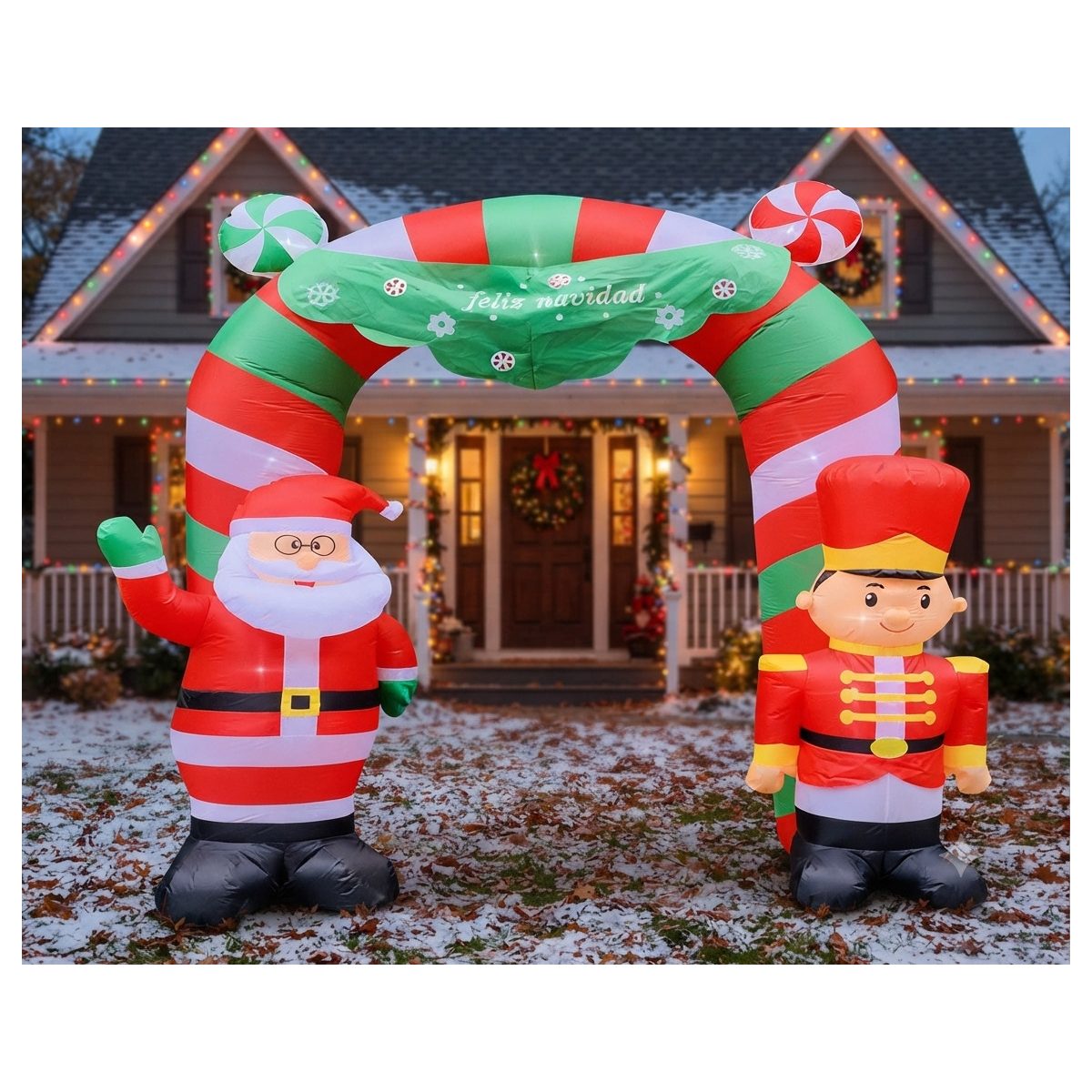 INFLABLE DE ARCO CON SANTA 270CM