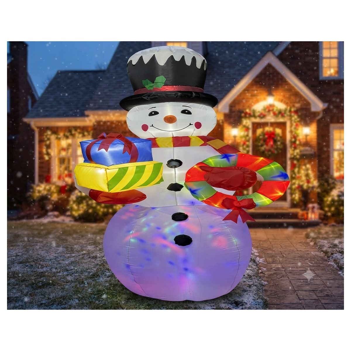 INFLABLE DE MUÑECO DE NIEVE 240CM