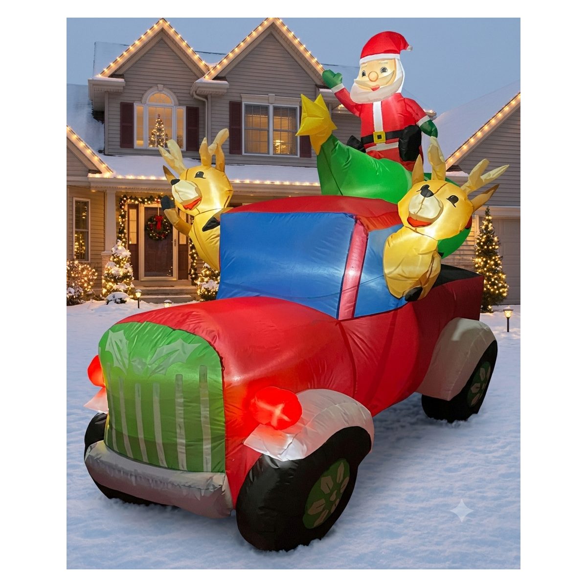INFLABLE DE COCHE C/MUSICA DE SENSORES 180CM