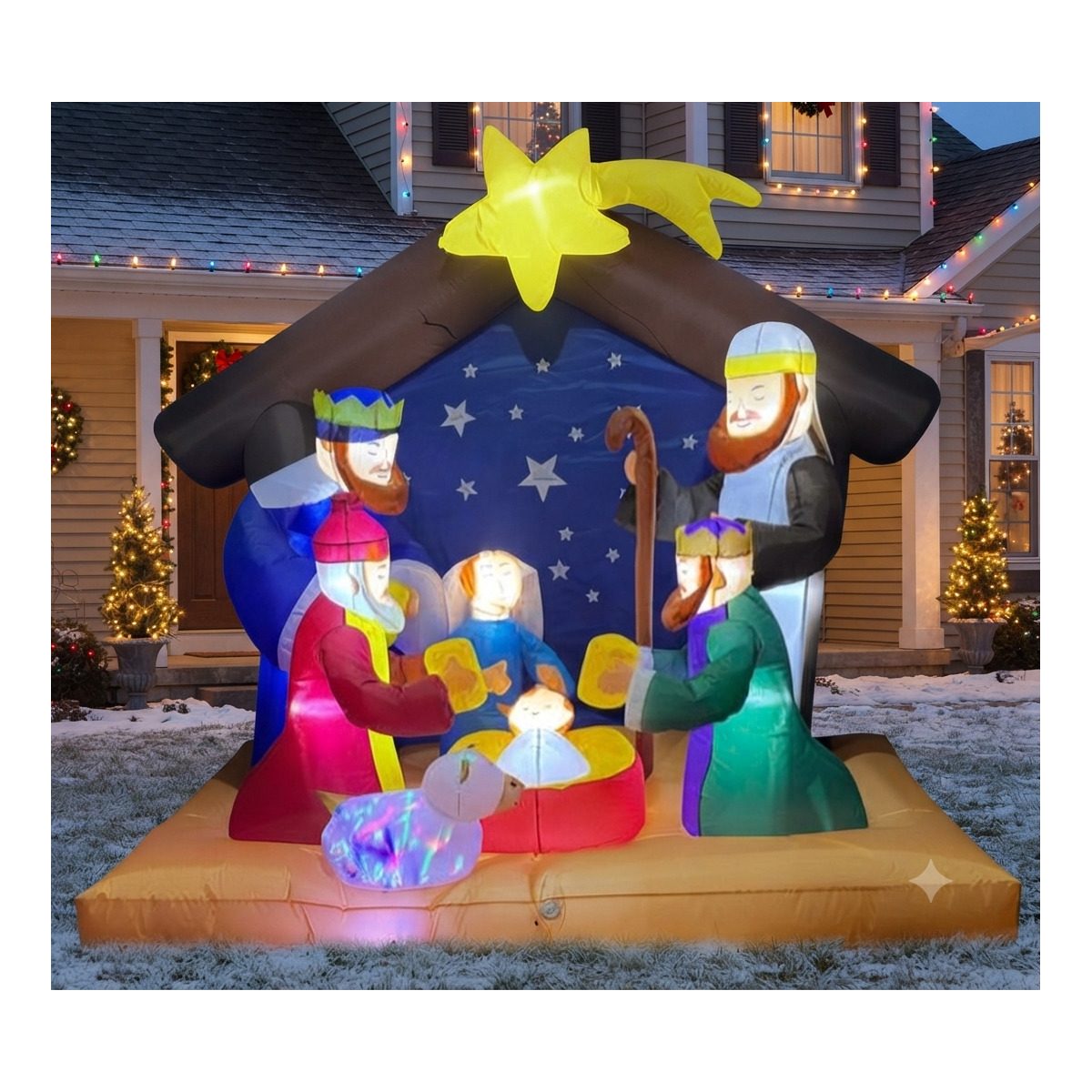 INFLABLE DE NACIMIENTO C/MUSICA DE SENSORES 180CM