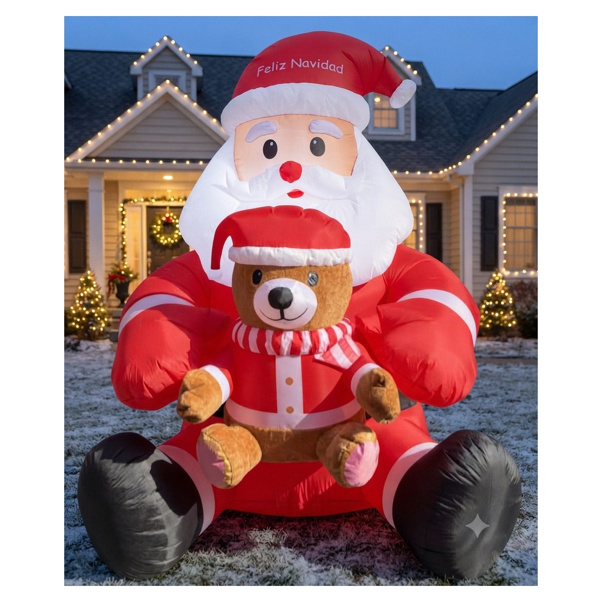 FIGURA DECORATIVA INFLABLE DE SANTA 360CM