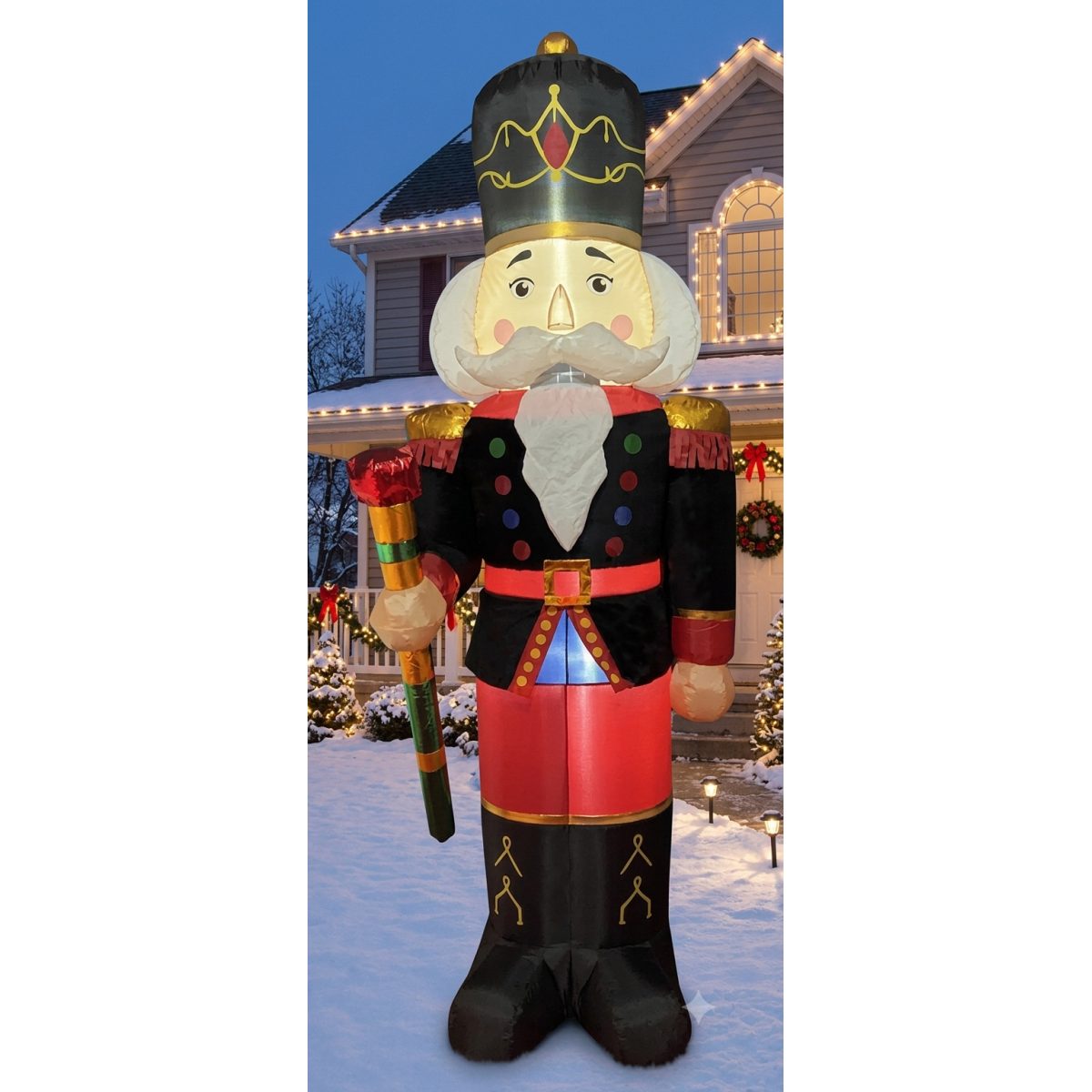 FIGURA DECORATIVA INFLABLE DE CASCANUECES 400CM