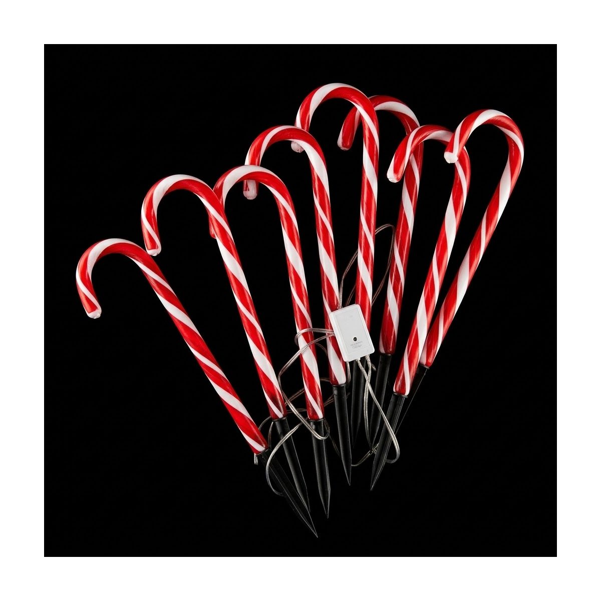 66L FIGURA DE  6 BASTONES LED'S MAGICA ROJA