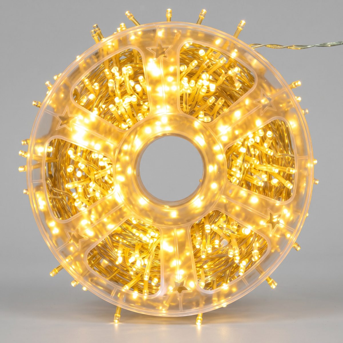 1000L, 50m SERIE LED'S DORADA FIJA/FLASH CARRETE