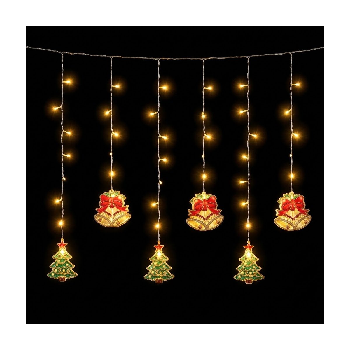 123L CORTINA CON CAMPANA LED'S MAGICA CALIDA