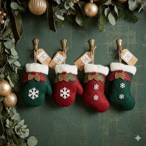 Colgantes botas/guantes