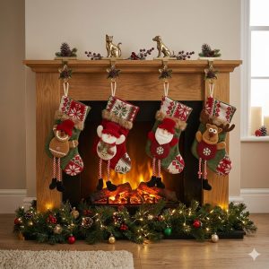 Colgantes navideños con piecesitos
