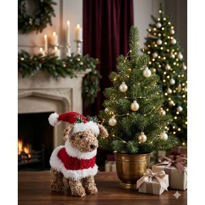 Perro navideño