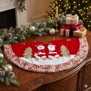 Pie de árbol navideño