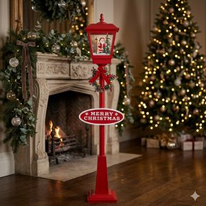 Lámpara poste Navideño