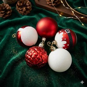 Esfera Rojo con Blanco