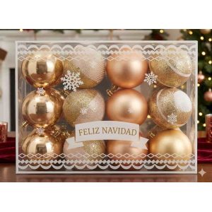 Esfera Navideño Dorado