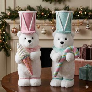 Osos Navideños Sombreros Altos
