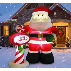 INFLABLE DE NAVIDAD SANTA C/CARAMELO 240CM