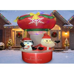 INFLABLE DE NAVIDAD GLOBO C/SANTA  240CM