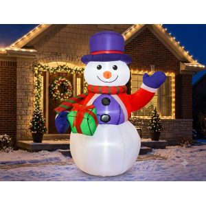 INFLABLE DE NAVIDAD MU?ECO DE NIEVE AFELPADO 120CM