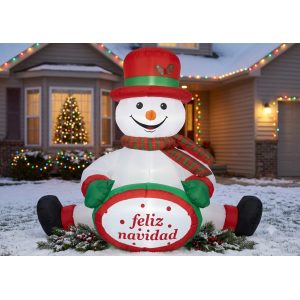 INFLABLE DE NAVIDAD MU?ECO DE NIEVE 120CM