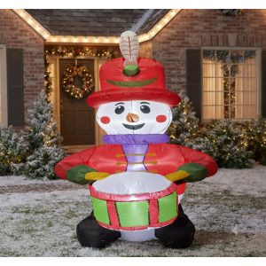 INFLABLE DE MU?ECO DE NIEVE TAMBON  120CM