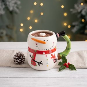 TAZA NAVIDAD MUÑECO DE NIEVE