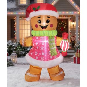 FIGURA DECORATIVA INFLABLE DE JENGIBRE 120CM