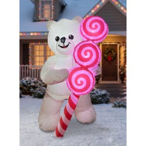 FIGURA DECORATIVA INFLABLE DE OSO 120CM