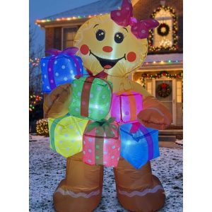 FIGURA DECORATIVA INFLABLE DE JENGIBRE 120CM