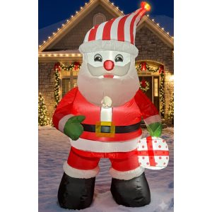 FIGURA DECORATIVA INFLABLE DE SANTA 120CM