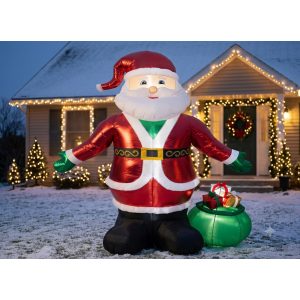 INFLABLE DE NAVIDAD SANTA TIPO SATIN 240CM