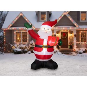 INFLABLE DE NAVIDAD SANTA CLAUS CON CAJA DE REGALO 240CM