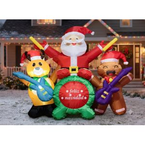 FIGURA DECORATIVA TIPO INFLABLE COMBINACION DE MUSICA 180CM